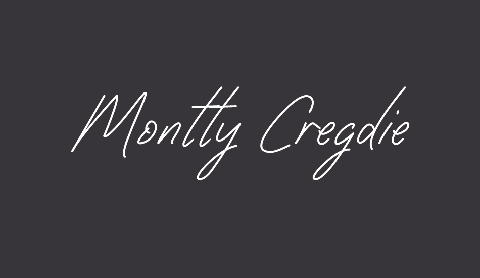 Montty Cregdie font big