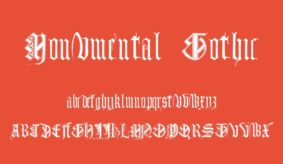 Monumental Gothic Demo font