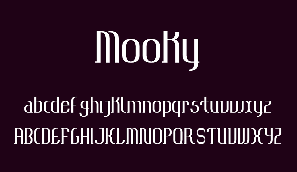 Mooky font