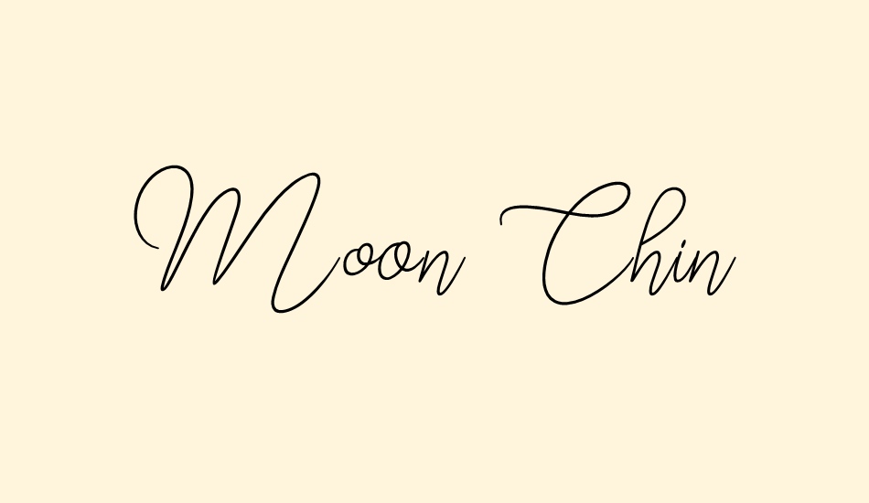 Moon Chin font big