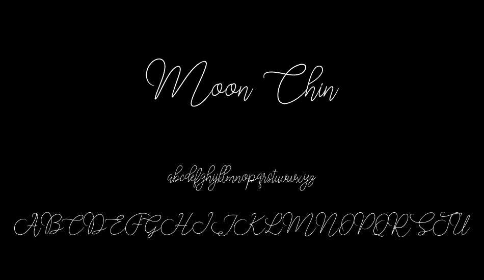 Moon Chin font