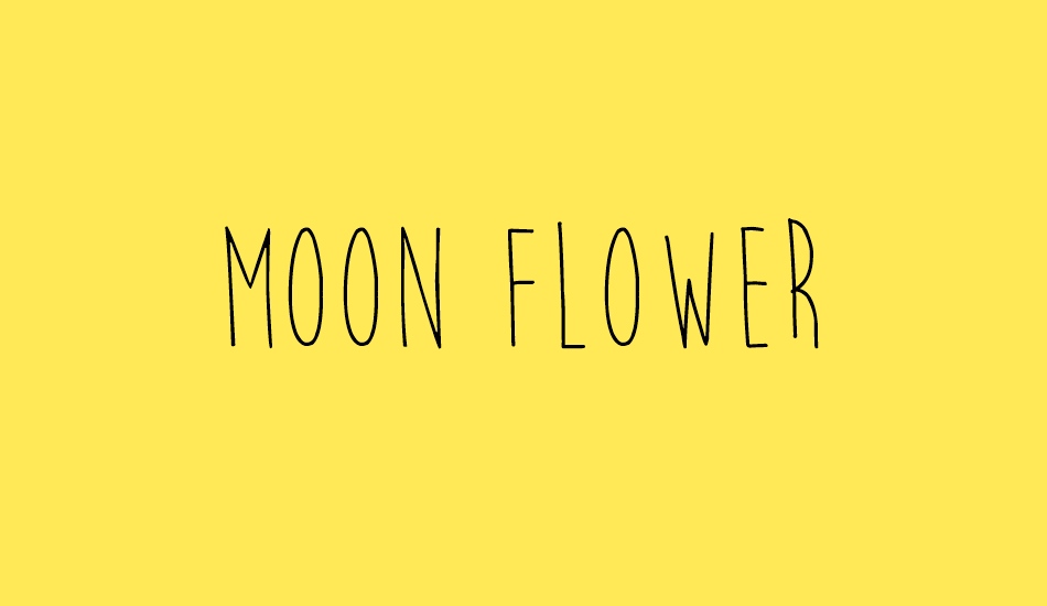 Moon Flower font big