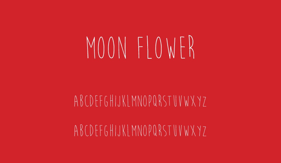 Moon Flower font