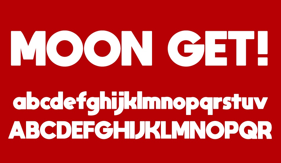 MOON GET! font