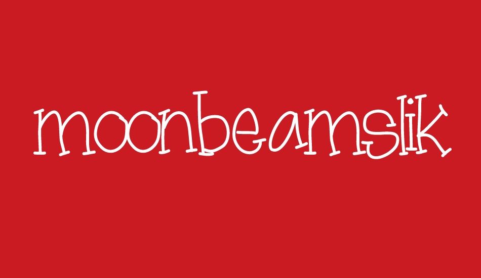 moonbeamslikerain font big