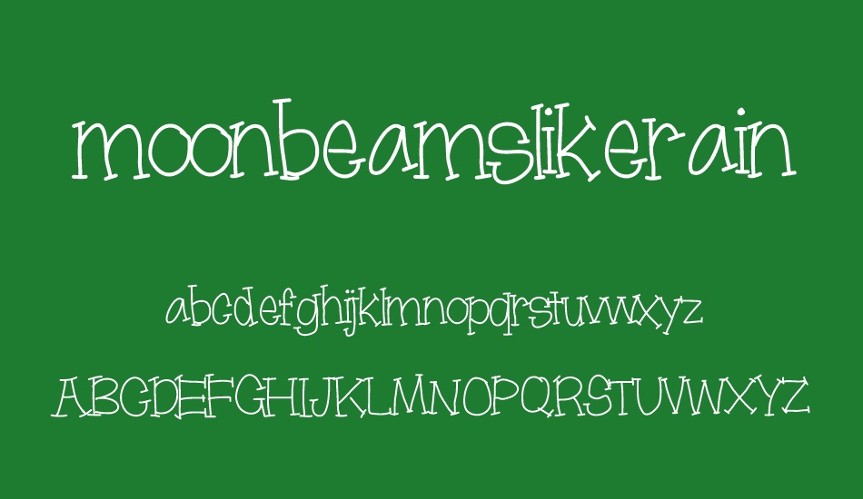 moonbeamslikerain font