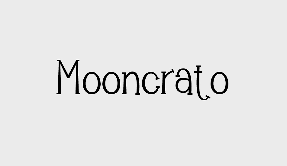 Mooncrato font big