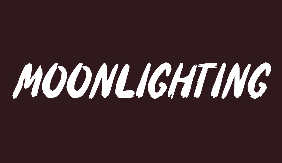 Moonlighting font big