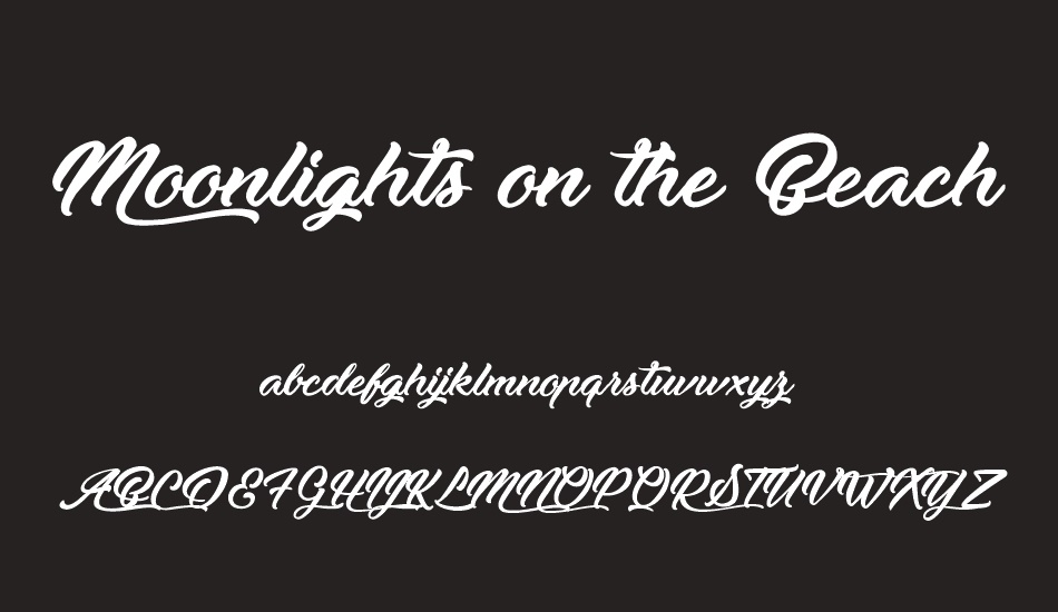 Moonlights on the Beach font