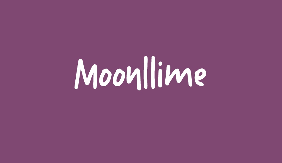 Moonllime font big