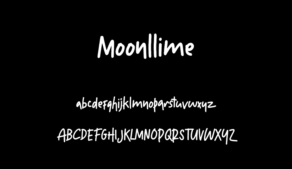 Moonllime font