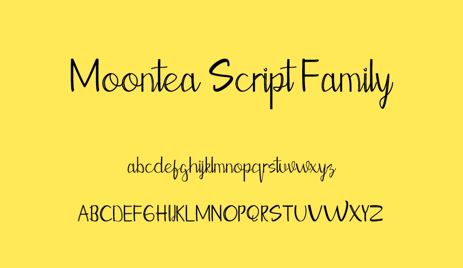 Moontea Script Family font