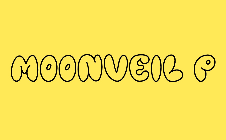 Moonveil Playful font big
