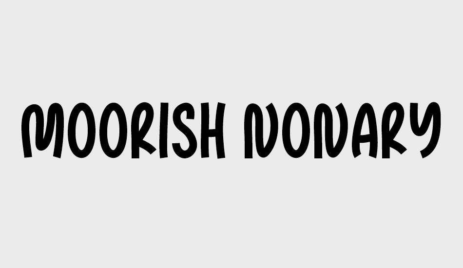 Moorish Nonary font big