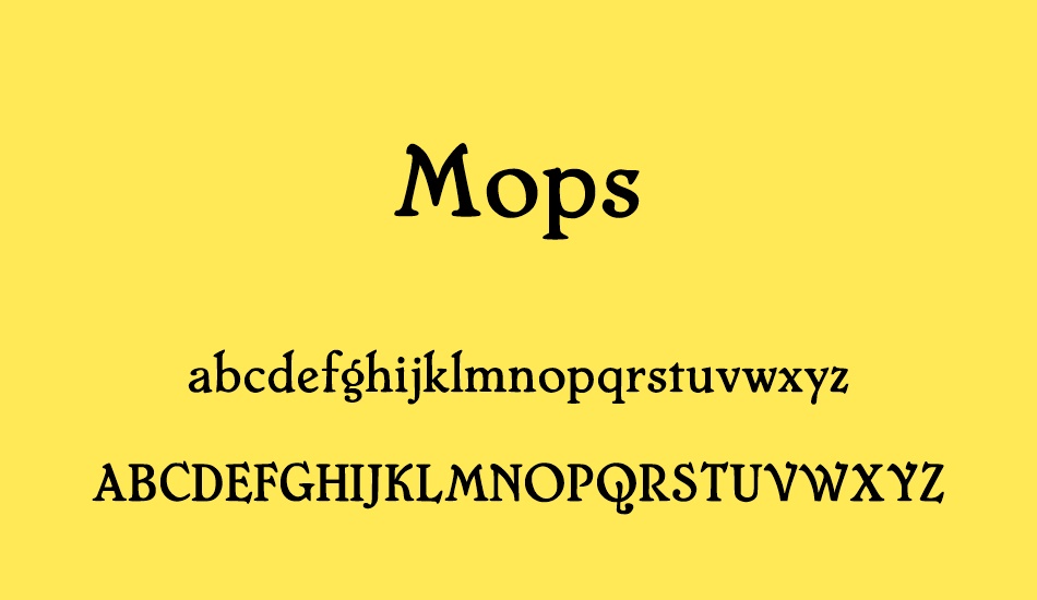 mops font