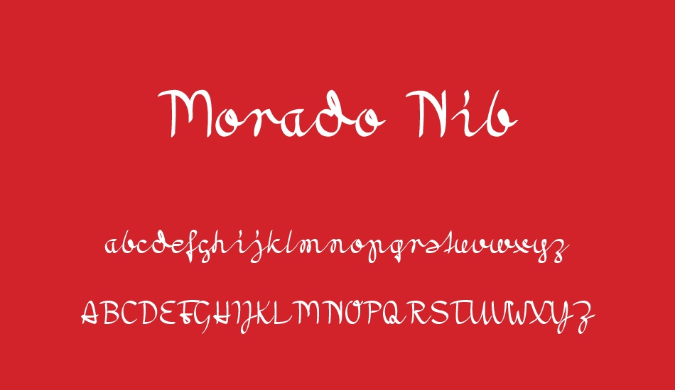 Morado Nib font