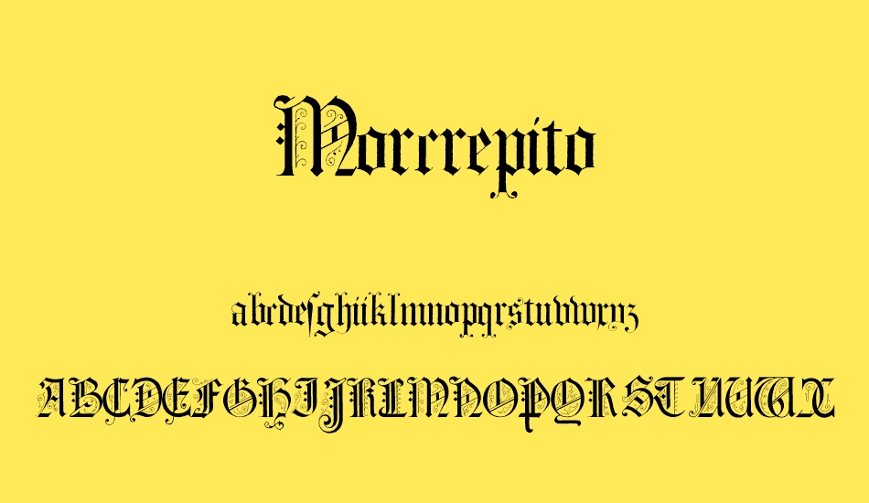 Morcrepito font