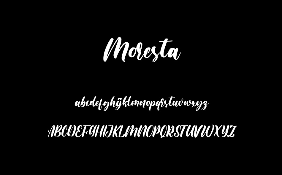 Moresta font