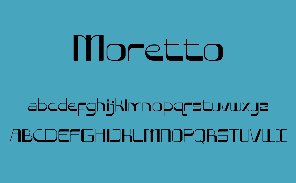 Moretto font