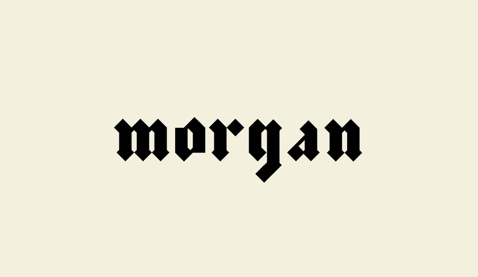 morgan font big