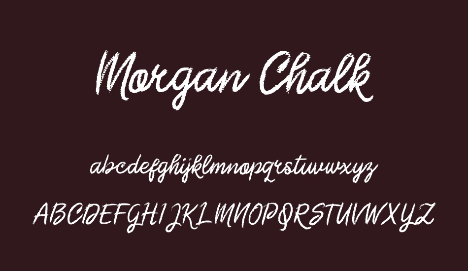 Morgan Chalk font