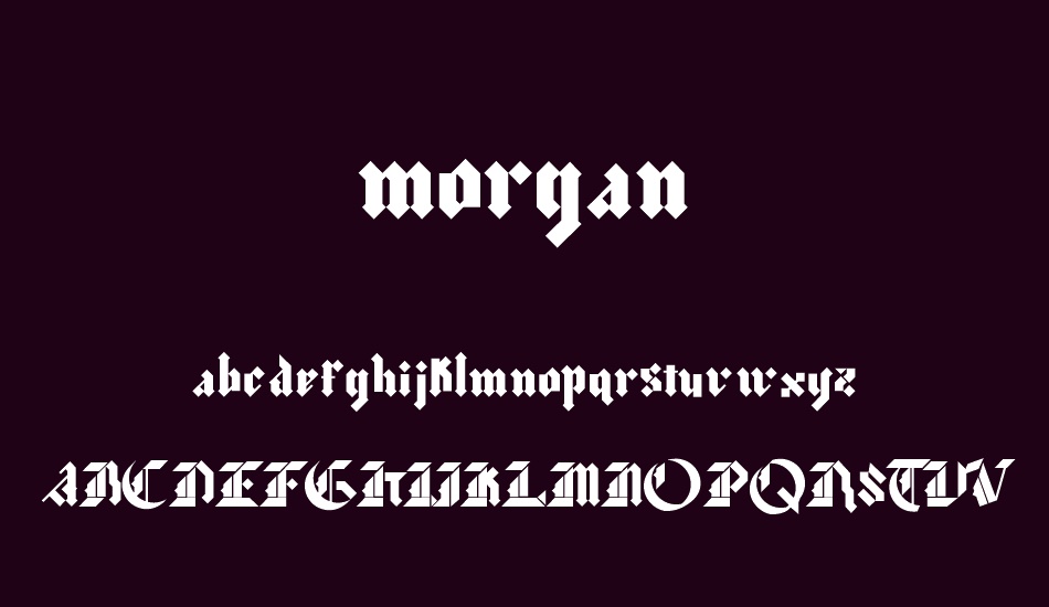 morgan font