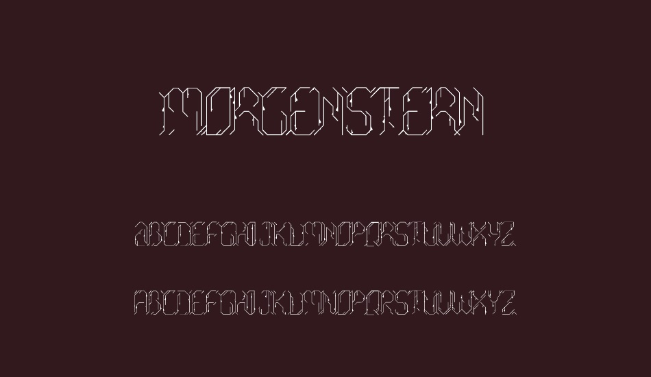 Morgenstern font