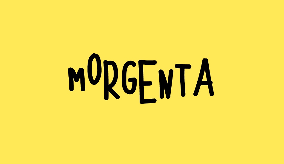 MORGENTA font big