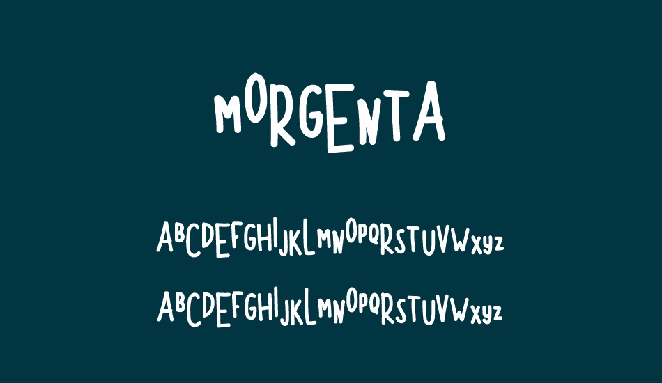 MORGENTA font