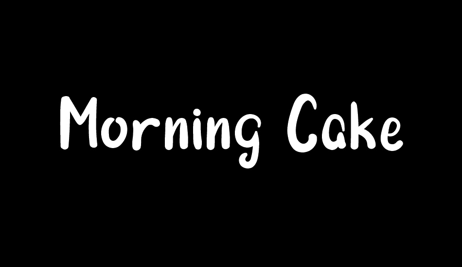 Morning Cake font big