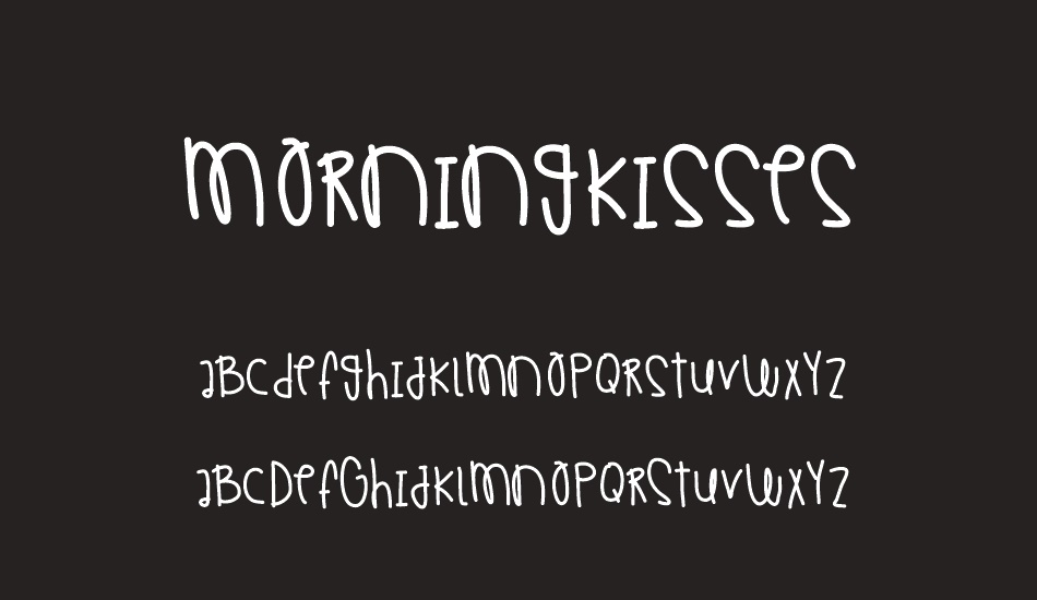 MorningKisses font