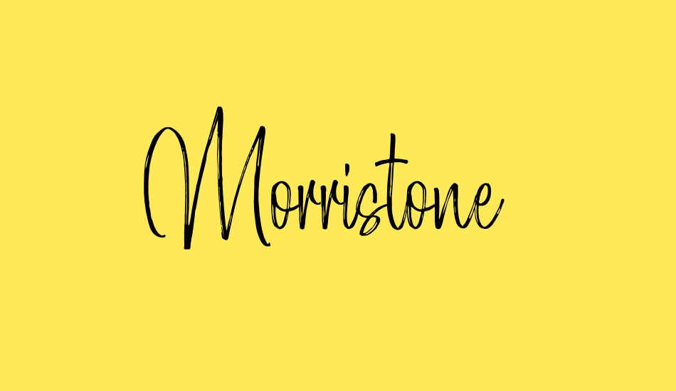 Morristone Demo font big