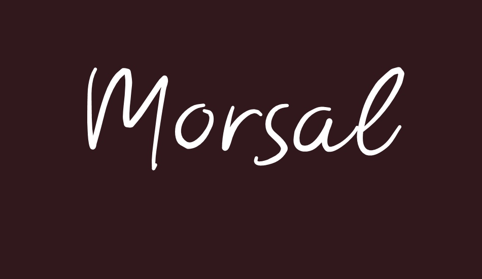 Morsal font big