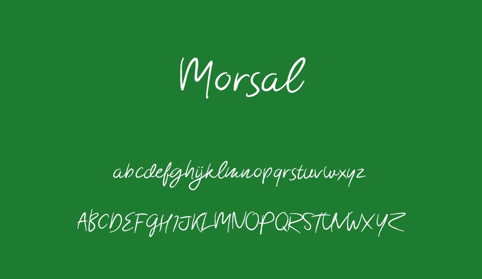 Morsal font