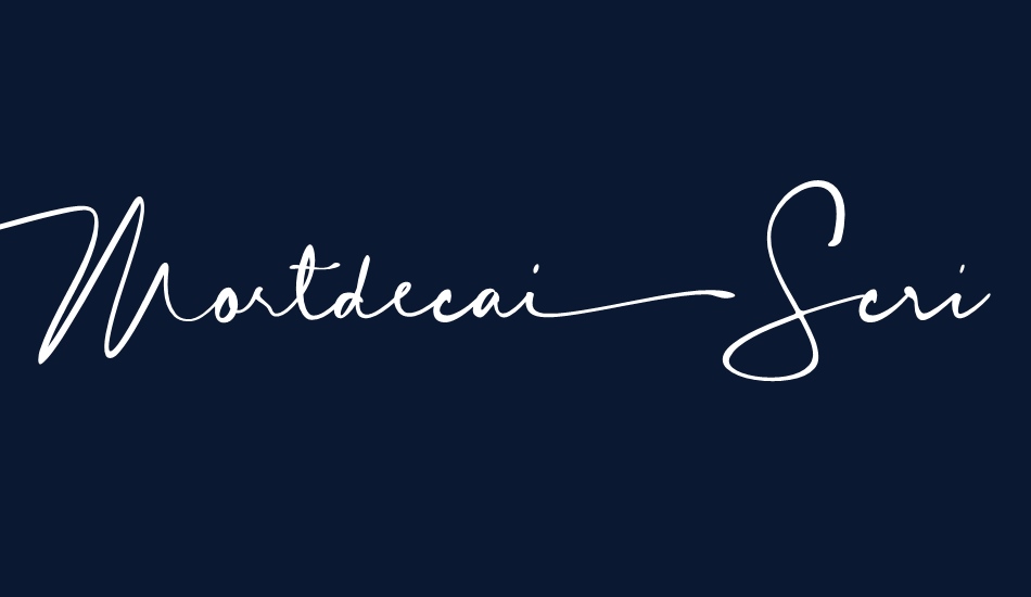 Mortdecai Script font big