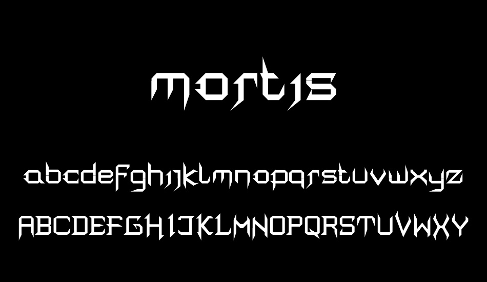 mortis font