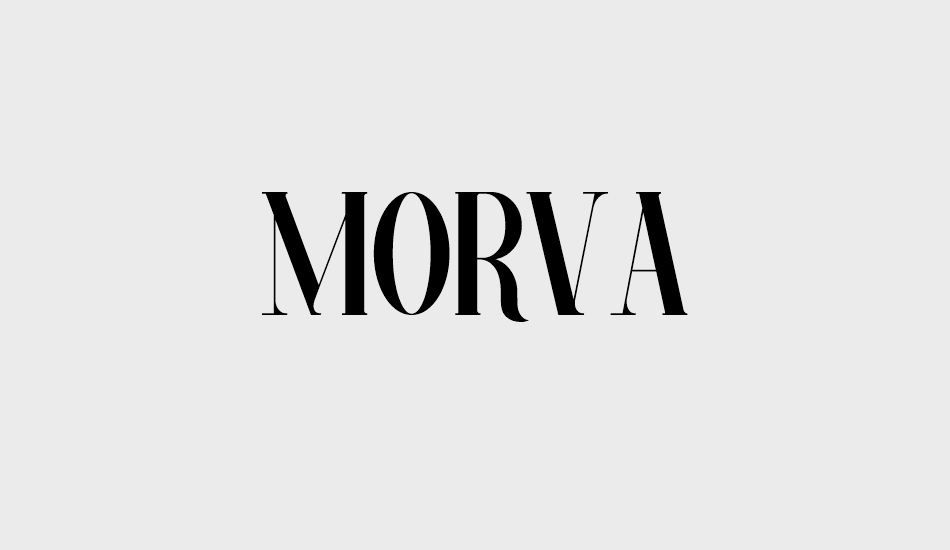 MORVA font big