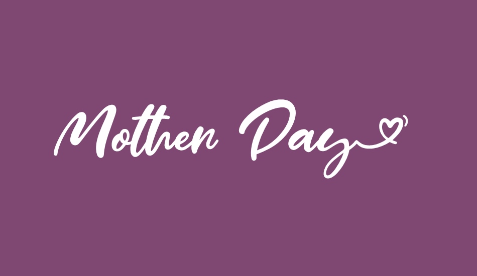 Mother Day font big