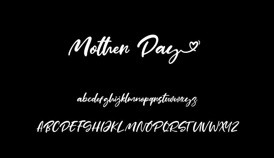 Mother Day font