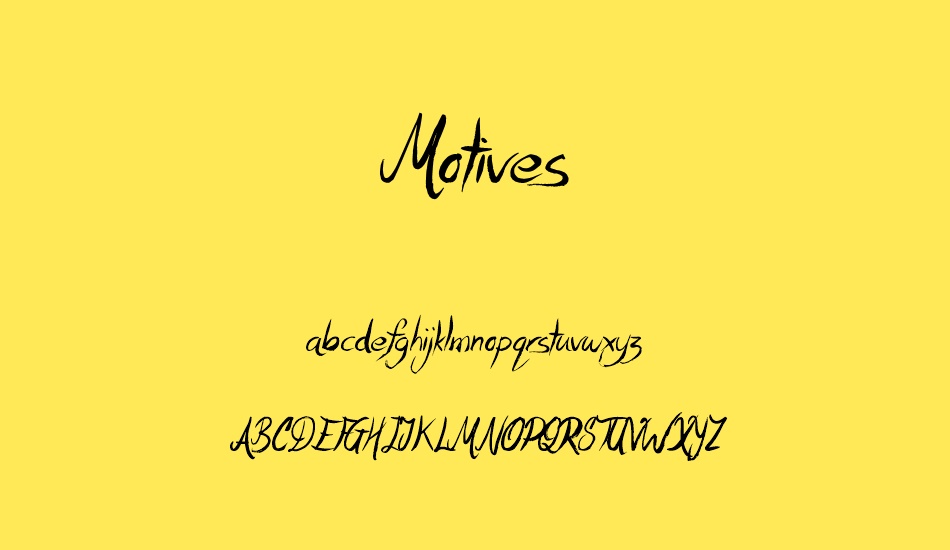 Motives font