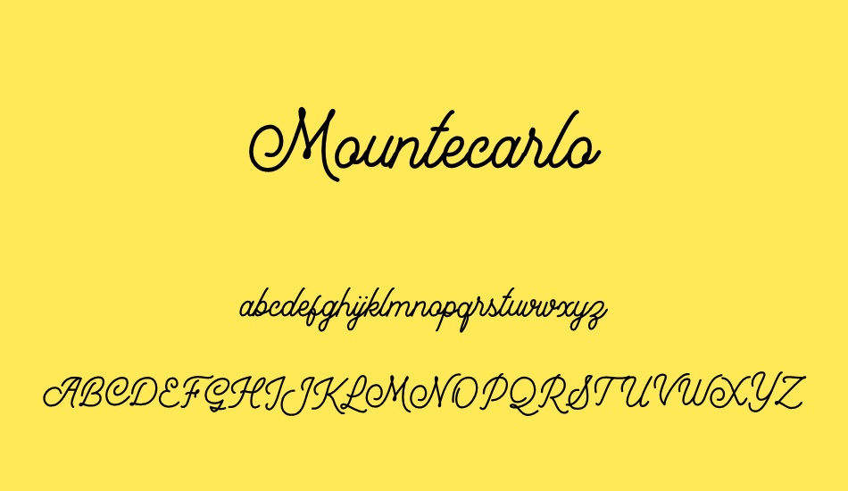 Mountecarlo font