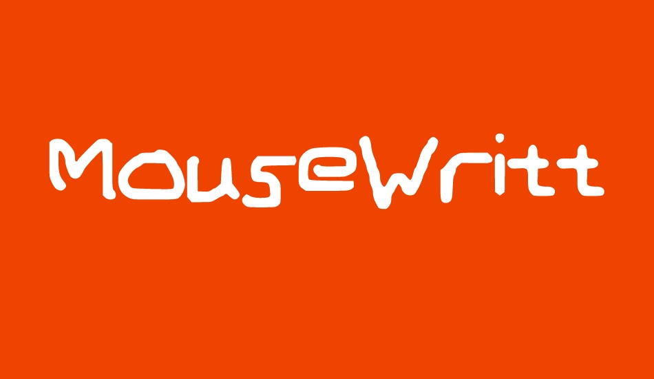 MouseWritten font big