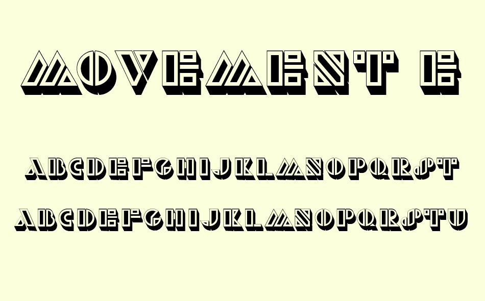 Movement Elegancy font