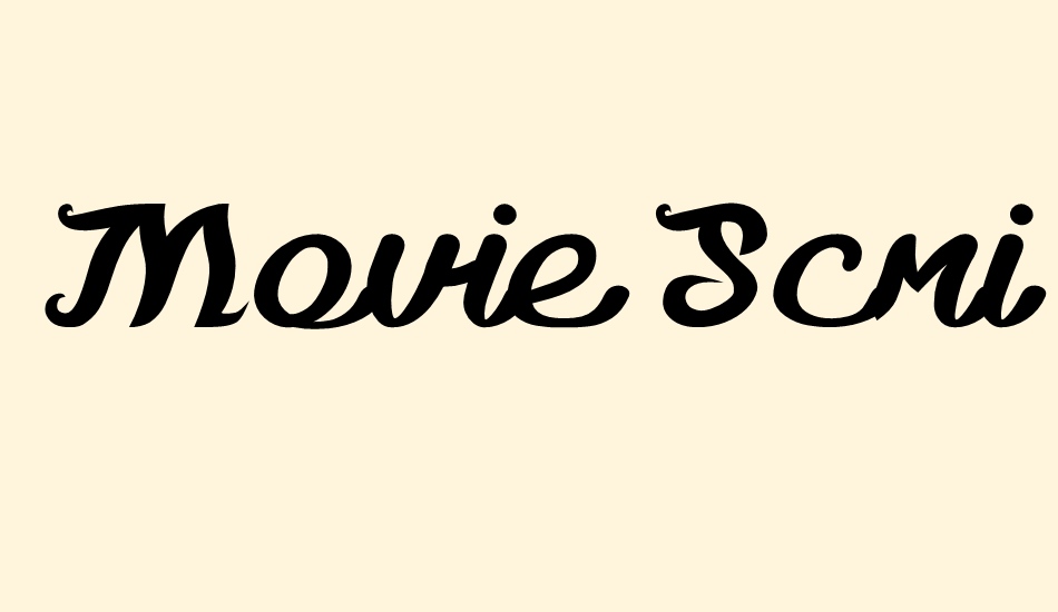 Movie Script Ending font big