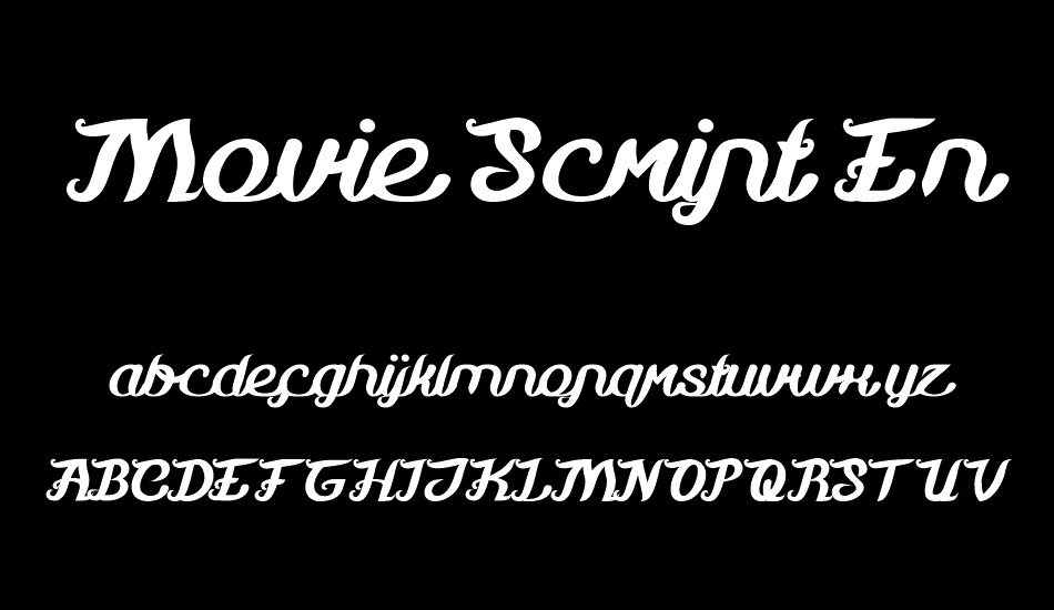 Movie Script Ending font