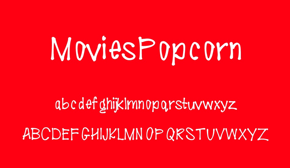 MoviesPopcorn font