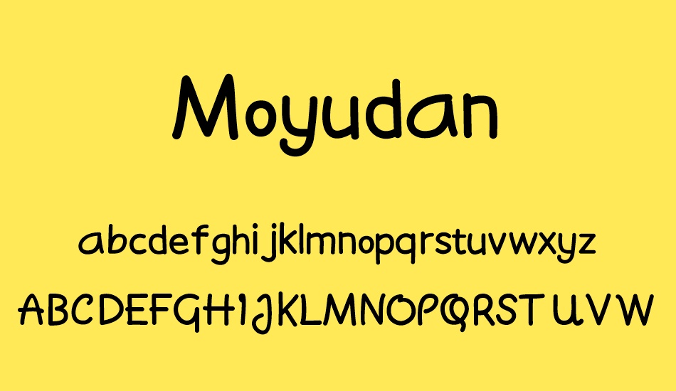 Moyudan Demo font