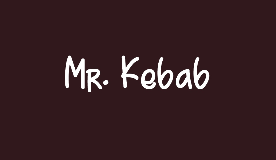 Mr. Kebab Demo font big