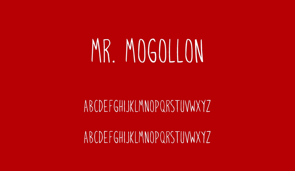 Mr. Mogollon font