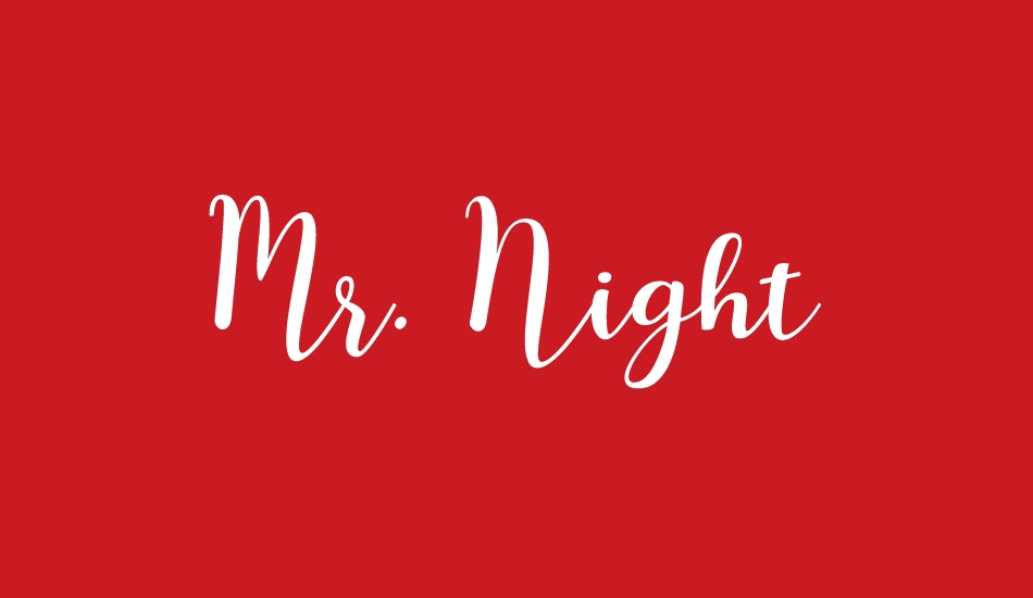 Mr. Night font big